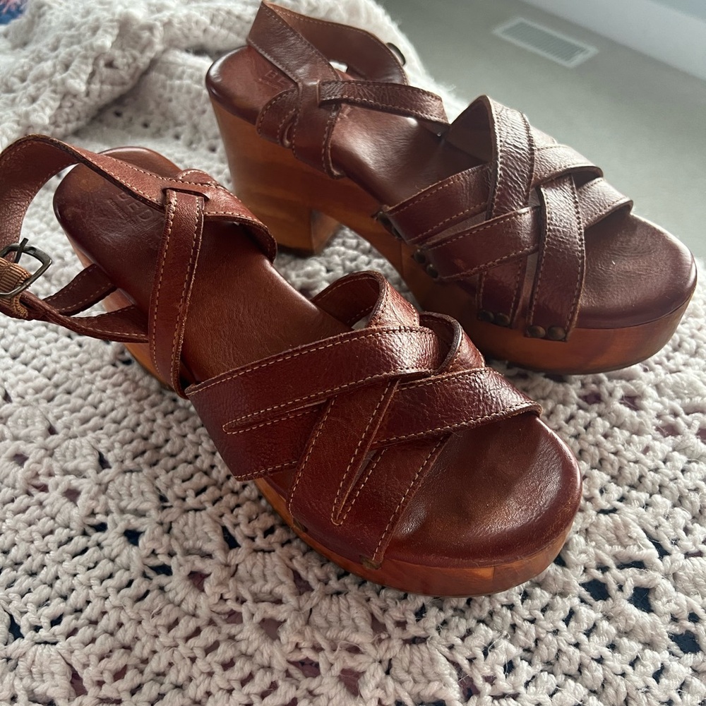 Bed Stu Paulina Leather Adjustable Cog Sandals